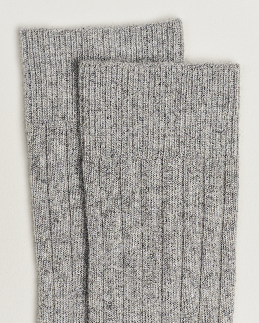 Homme | Sous-Vêtements Et Chaussettes | Bresciani | Wool/Cashmerer Ribbed Socks Light Grey