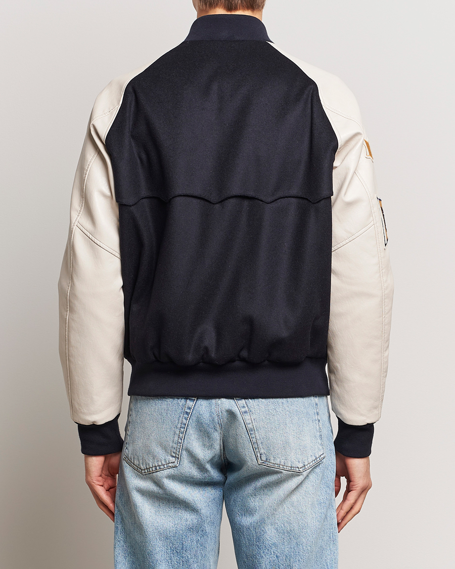 Homme | Manteaux Et Vestes | Baracuta | Wool Varsity Jacket Dark Navy