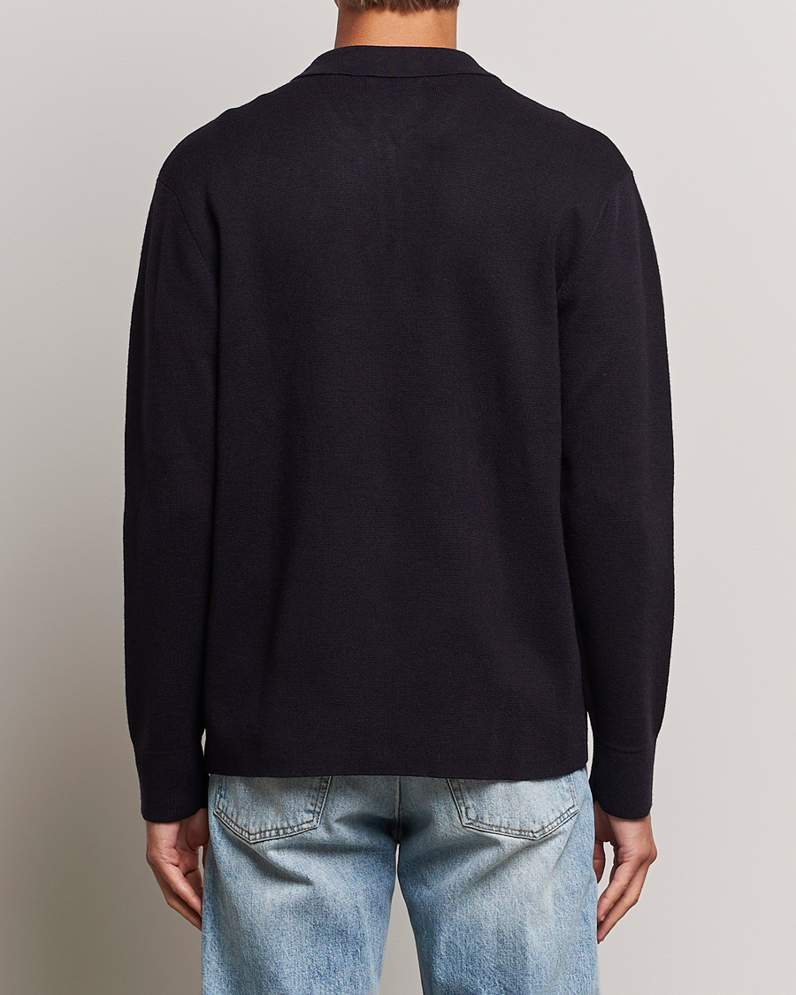Homme | Pulls Et Tricots | NN07 | Harald Cotton/Modal Full Zip Navy Blue