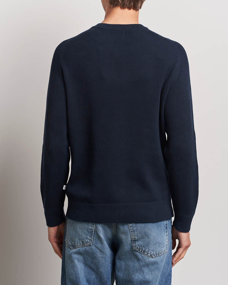 Heren | Truien | NN07 | Kevin Cotton Knitted Sweater Navy Blue