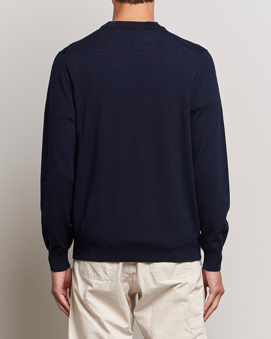 Heren | Truien | NN07 | Ted Merino Crew Neck Pullover Navy Blue