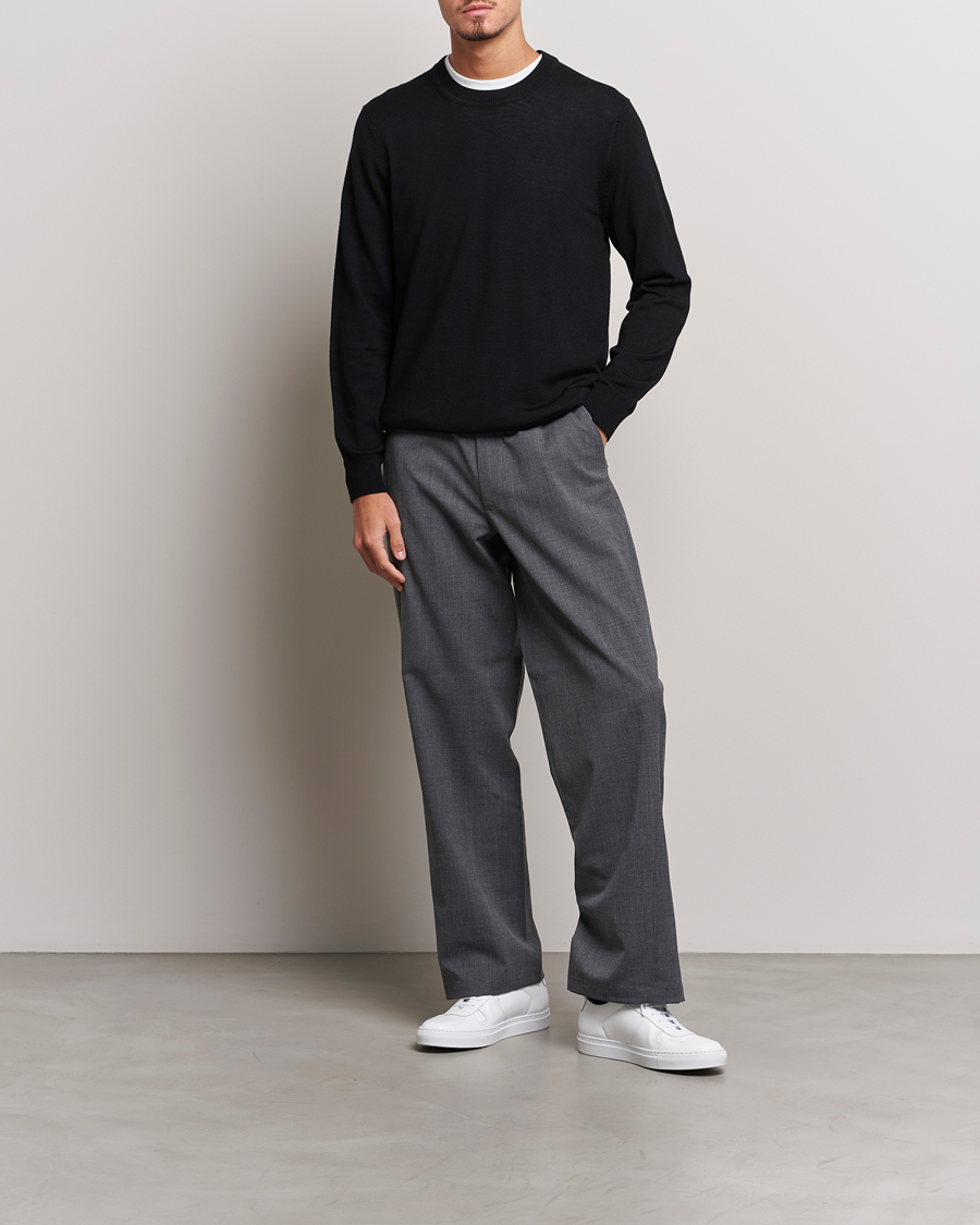 Heren | Truien | NN07 | Ted Merino Crew Neck Pullover Black