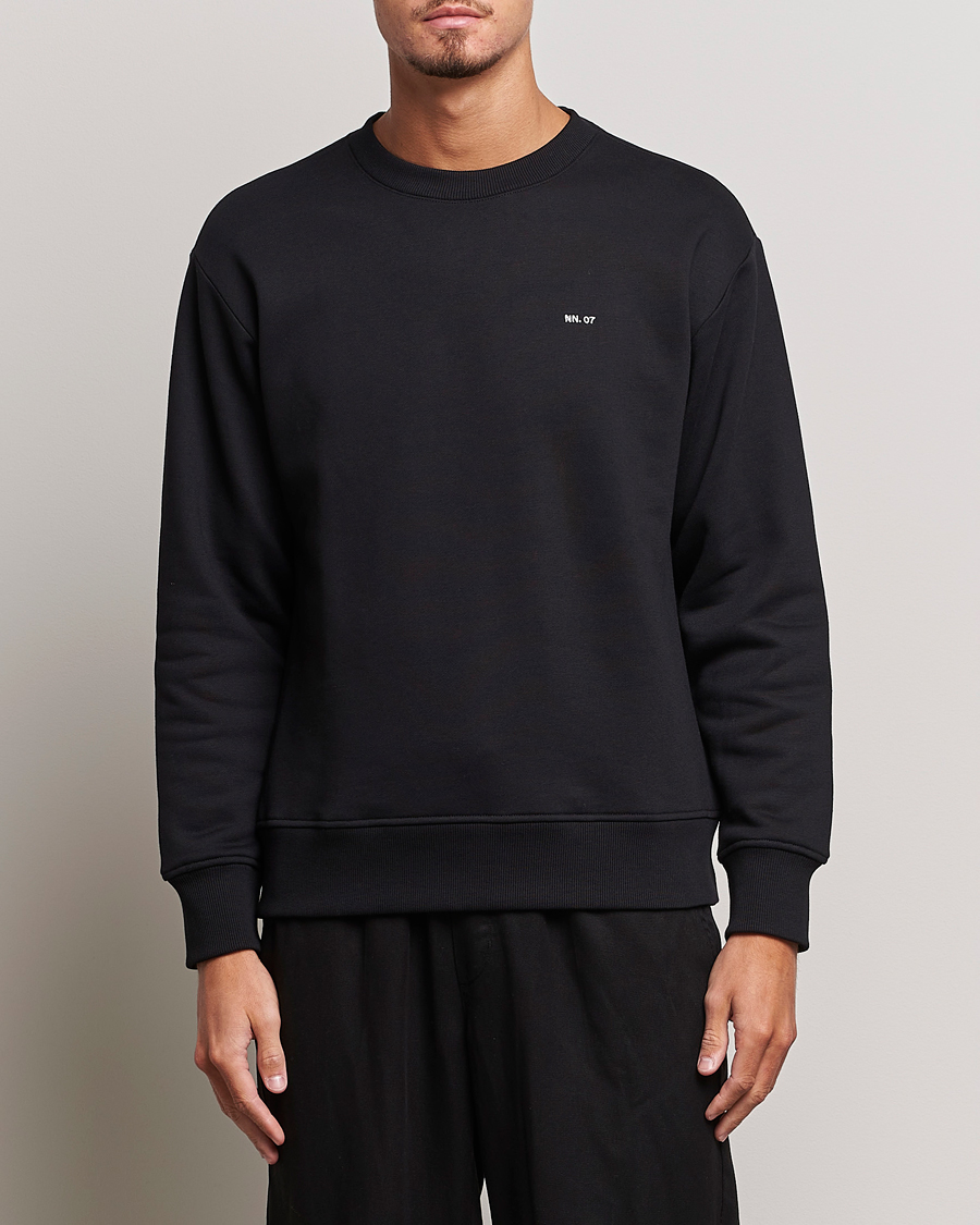 Homme | Pulls Et Tricots | NN07 | Briggs Logo Crew Neck Sweatshirt Black