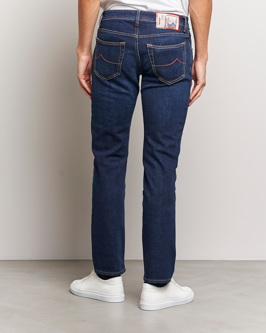 Homme | Jeans | Jacob Cohën | Nick Venice Slim Fit Stretch Jeans Dark Blue