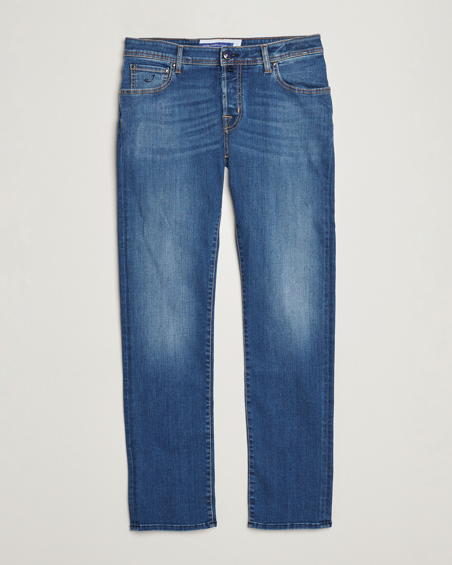 Homme | Jeans | Jacob Cohën | Nick Slim Fit Stretch Jeans Blue