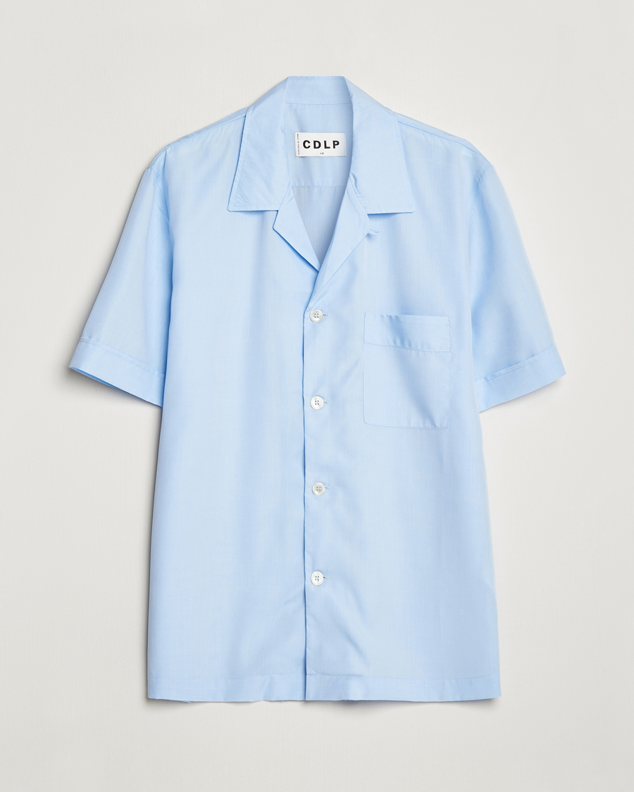 Homme | Peignoirs Et Pyjamas | CDLP | Short Sleeve Pyjama Shirt Sky Blue
