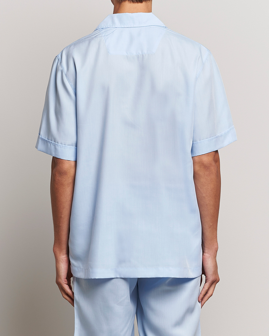 Heren | Pyjama's en gewaden | CDLP | Short Sleeve Pyjama Shirt Sky Blue