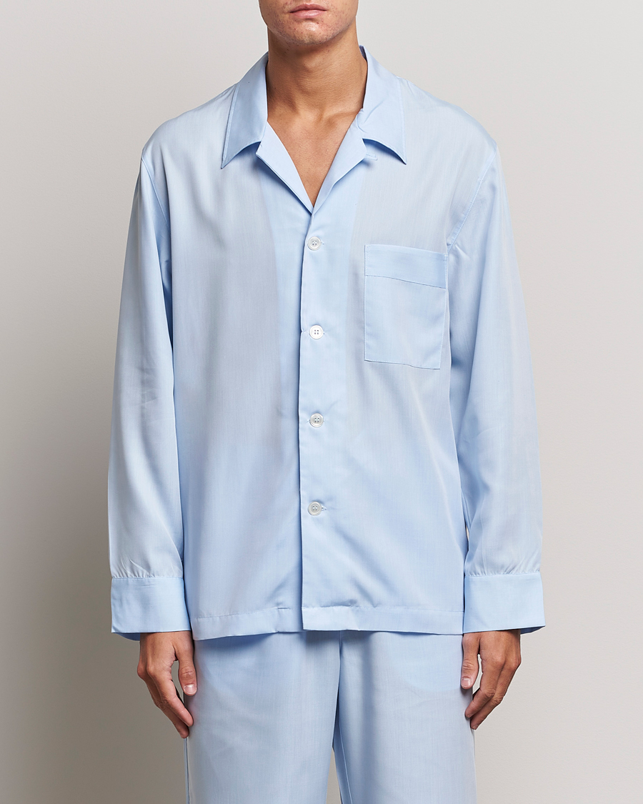 Homme | Peignoirs Et Pyjamas | CDLP | Long Sleeve Pyjama Shirt Sky Blue
