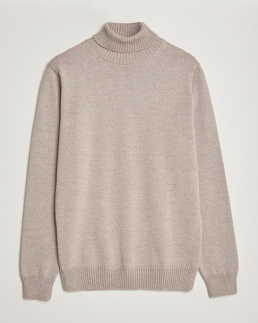 Homme | Pulls Et Tricots | Stenströms | Chunky Merino Rollneck Beige