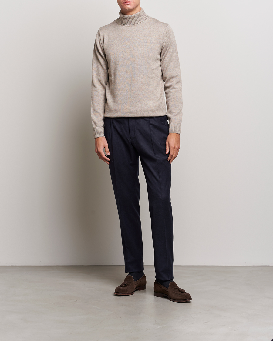 Homme | Pulls Et Tricots | Stenströms | Chunky Merino Rollneck Beige