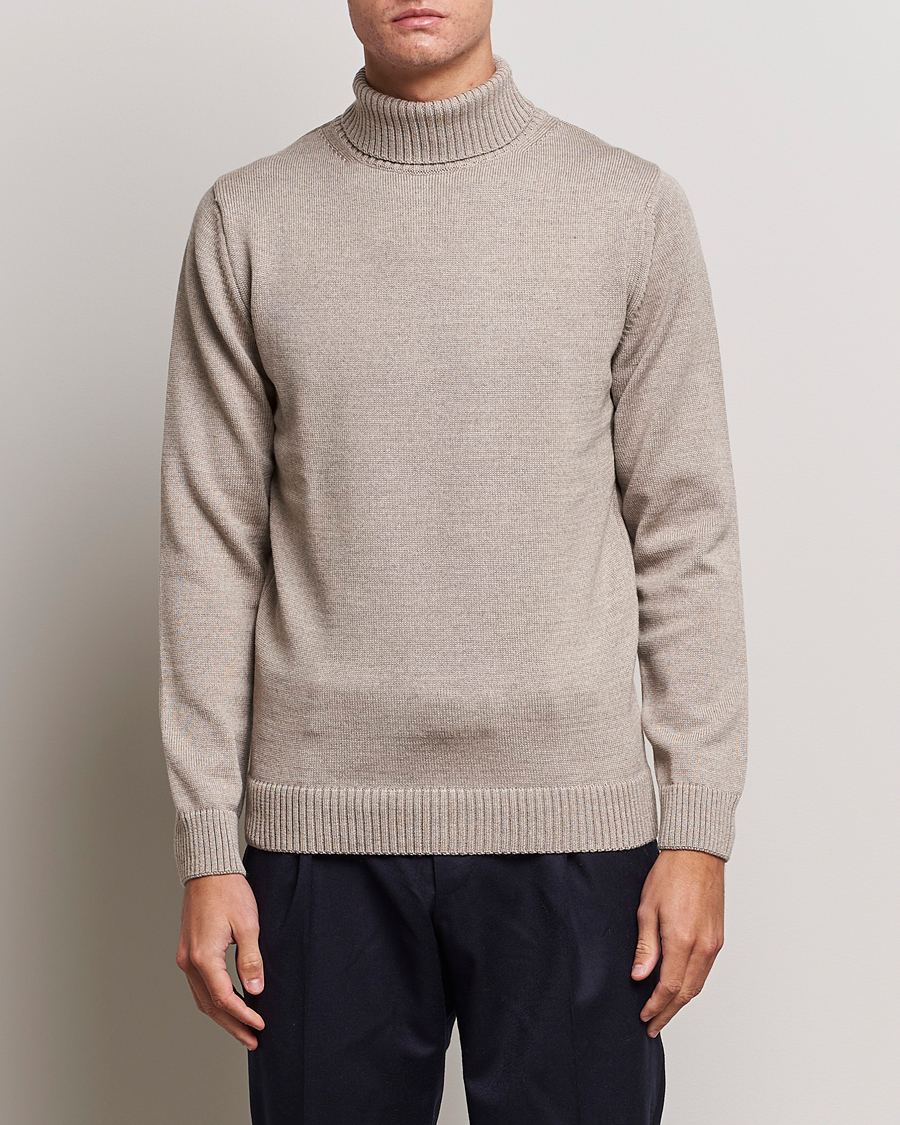 Homme | Pulls Et Tricots | Stenströms | Chunky Merino Rollneck Beige