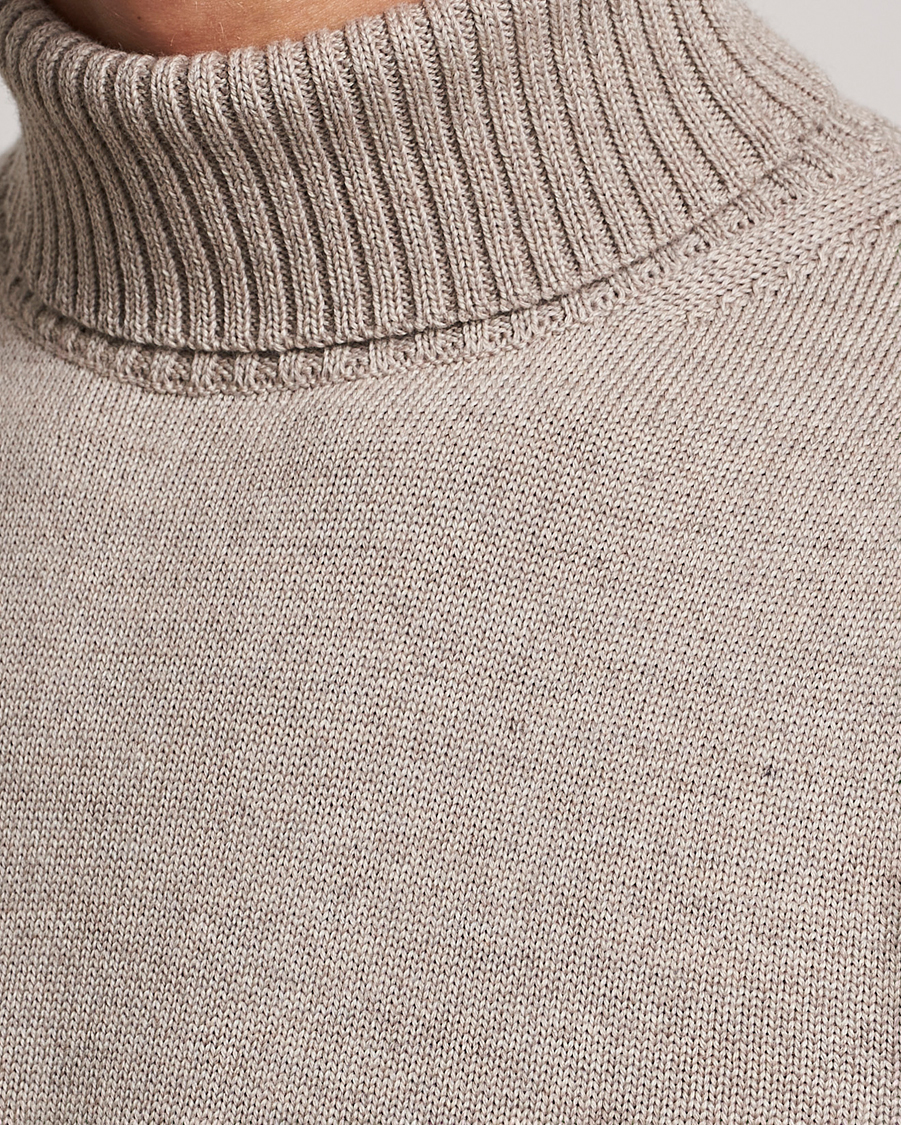 Homme | Pulls Et Tricots | Stenströms | Chunky Merino Rollneck Beige
