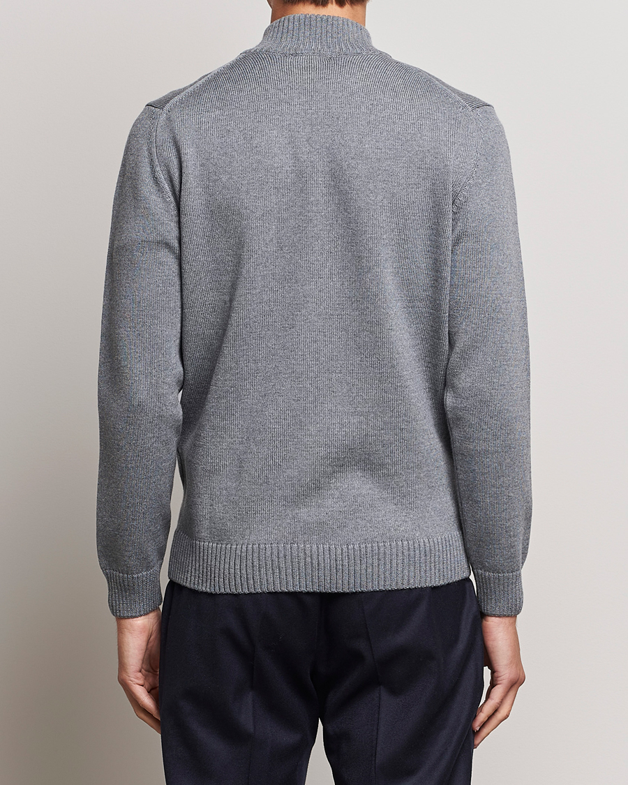 Homme | Pulls Et Tricots | Stenströms | Chunky Merino Full Zip Cardigan Grey