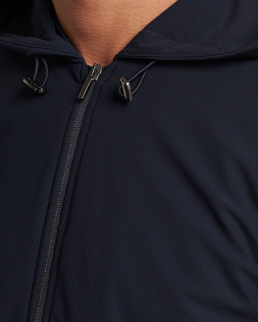 Homme | Manteaux Et Vestes | Stenströms | Active Jersey Leisure Hood Jacket Navy