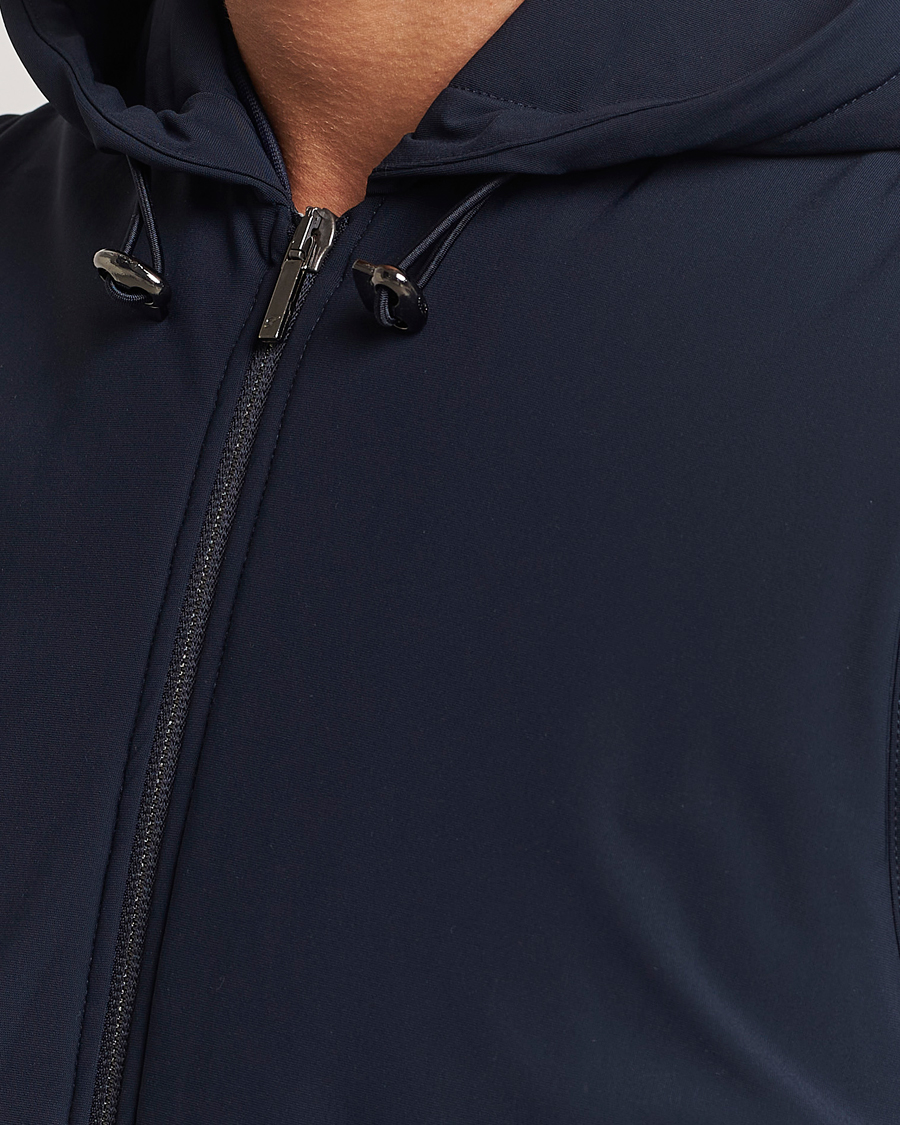 Heren | Jassen | Stenströms | Active Jersey Leisure Hood Vest Navy