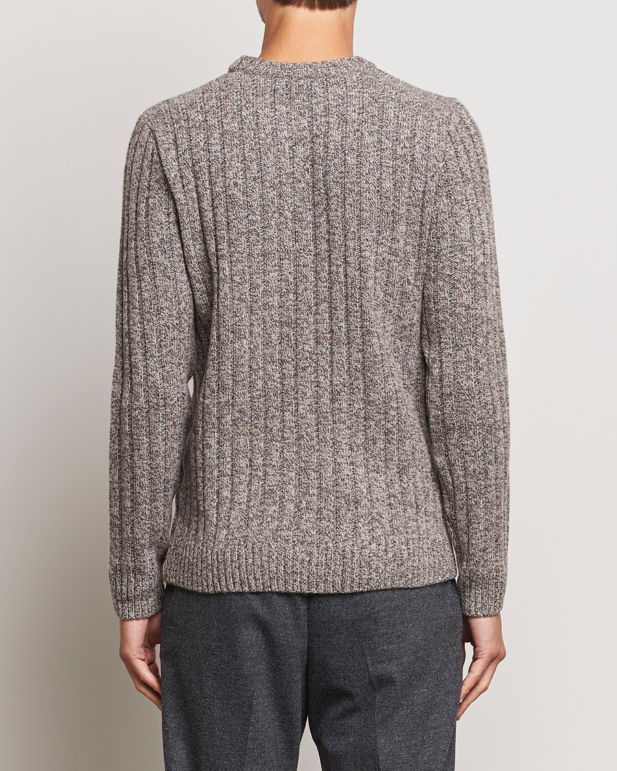 Homme | Pulls Et Tricots | Stenströms | Super Geelong Merino Crewneck Brown