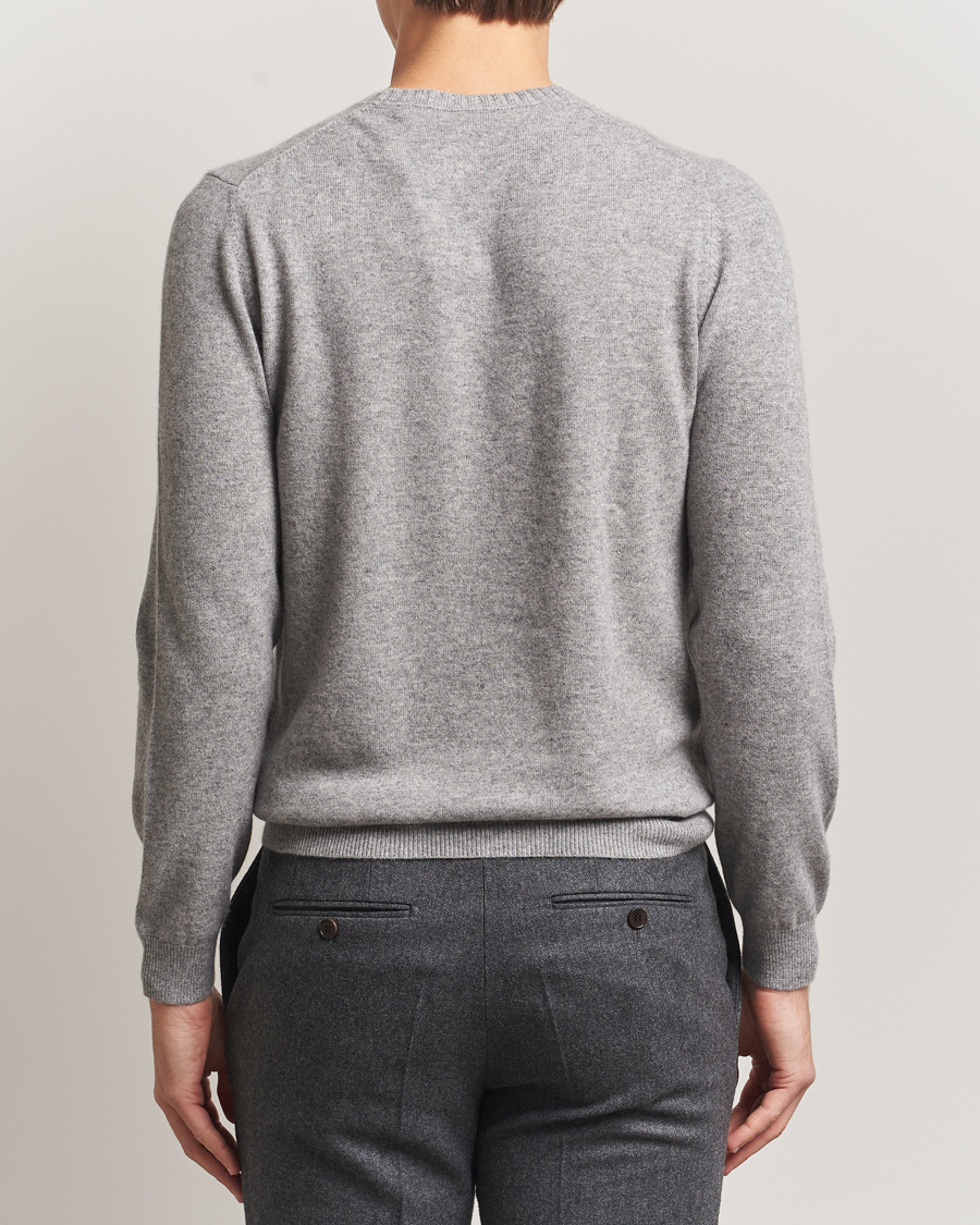 Heren | Truien | Stenströms | Cashmere Crewneck Grey