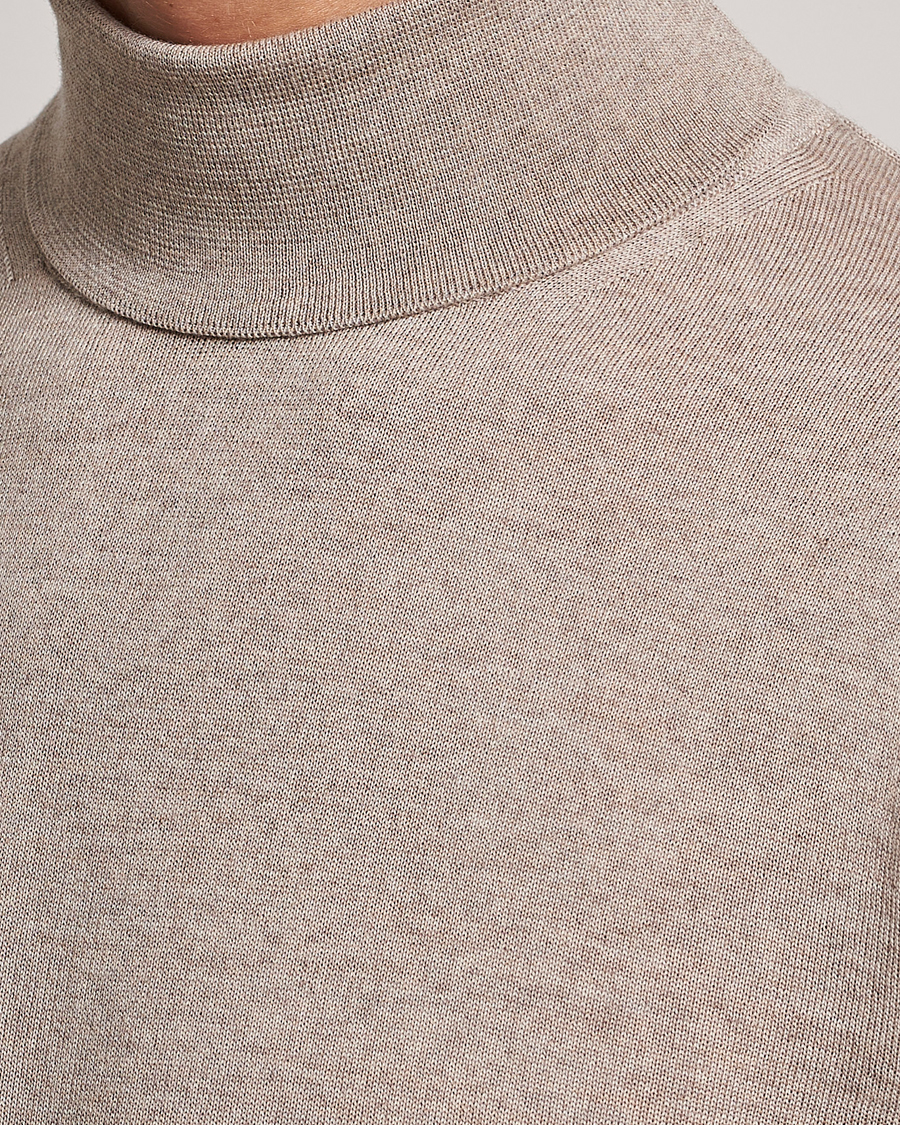 Homme | Pulls Et Tricots | Stenströms | Fine Merino Rollneck Beige