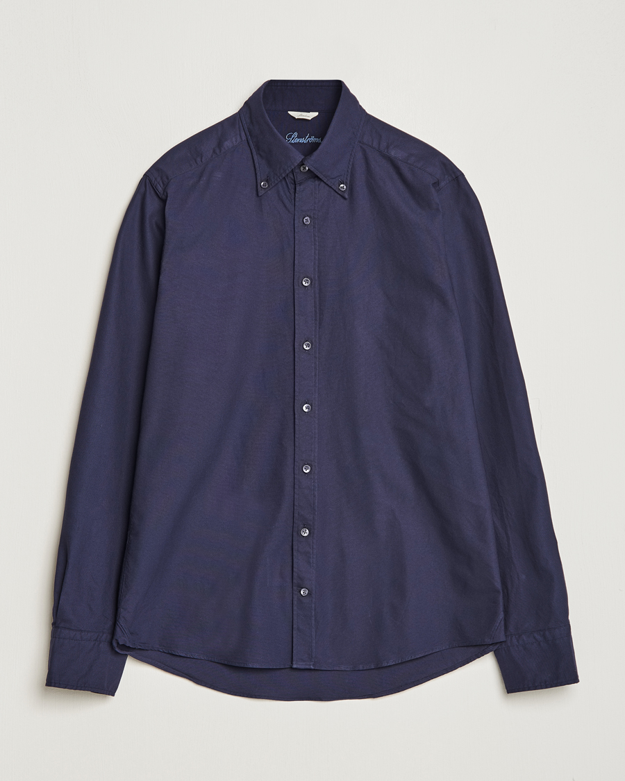Homme | Chemises | Stenströms | Slimline Oxford Shirt Navy