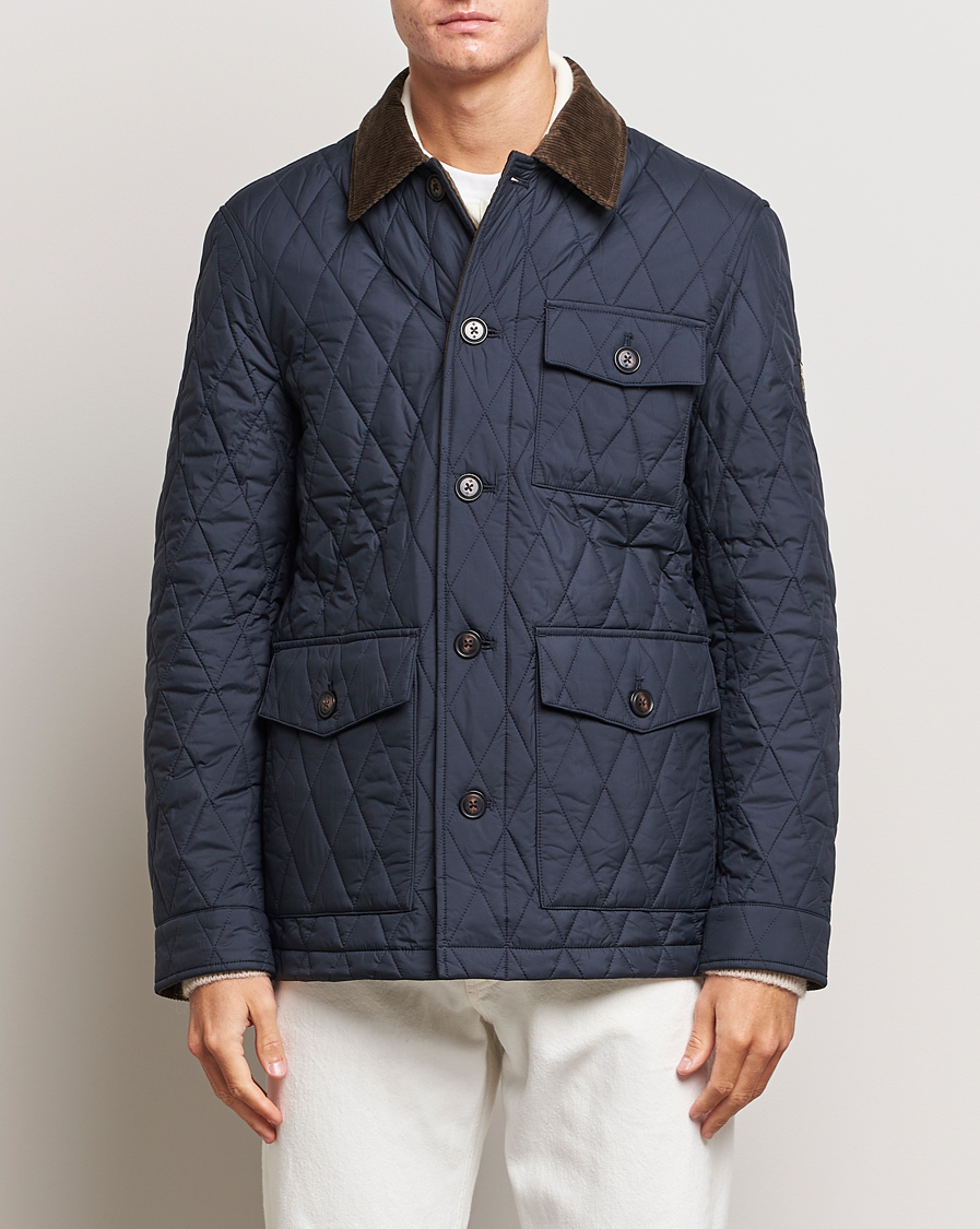 Heren | Jassen | Morris | Thornhill Quilted Jacket Navy