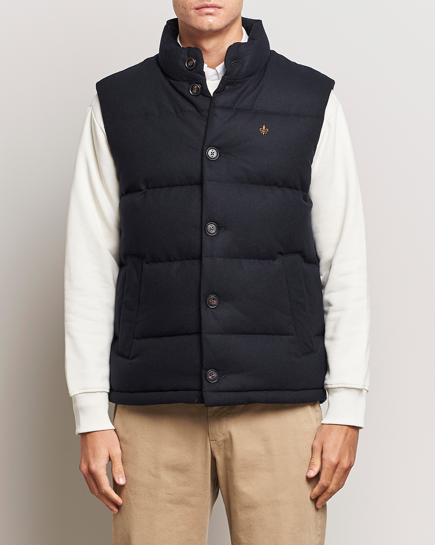 Homme | Manteaux Et Vestes | Morris | Alston Wool Flanell Vest Blue