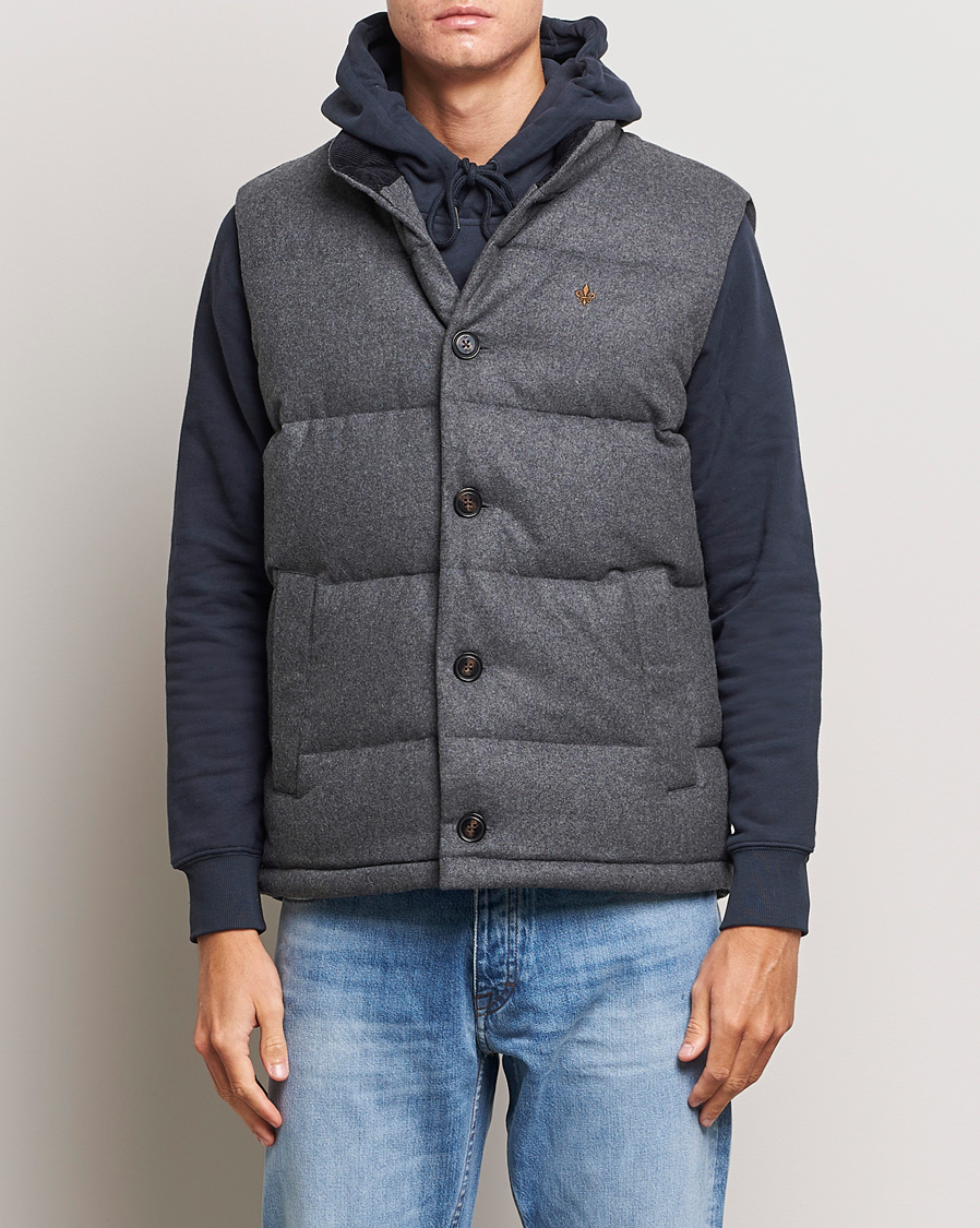 Homme | Manteaux Et Vestes | Morris | Alston Wool Flanell Vest Grey