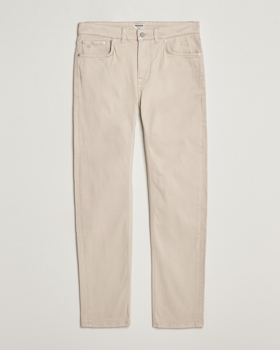 Heren | Broeken | Morris | James Brushed 5-Pocket Pant Khaki