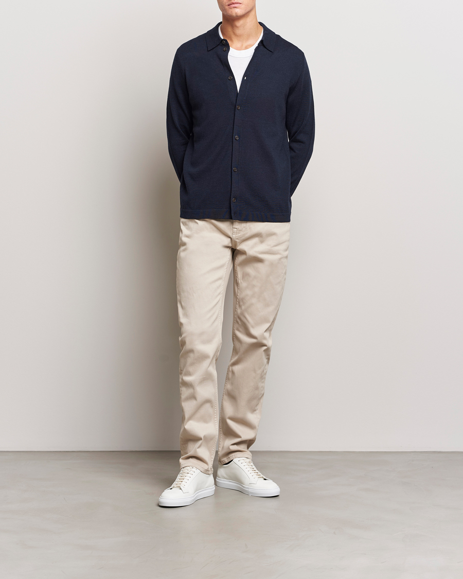 Heren | Broeken | Morris | James Brushed 5-Pocket Pant Khaki