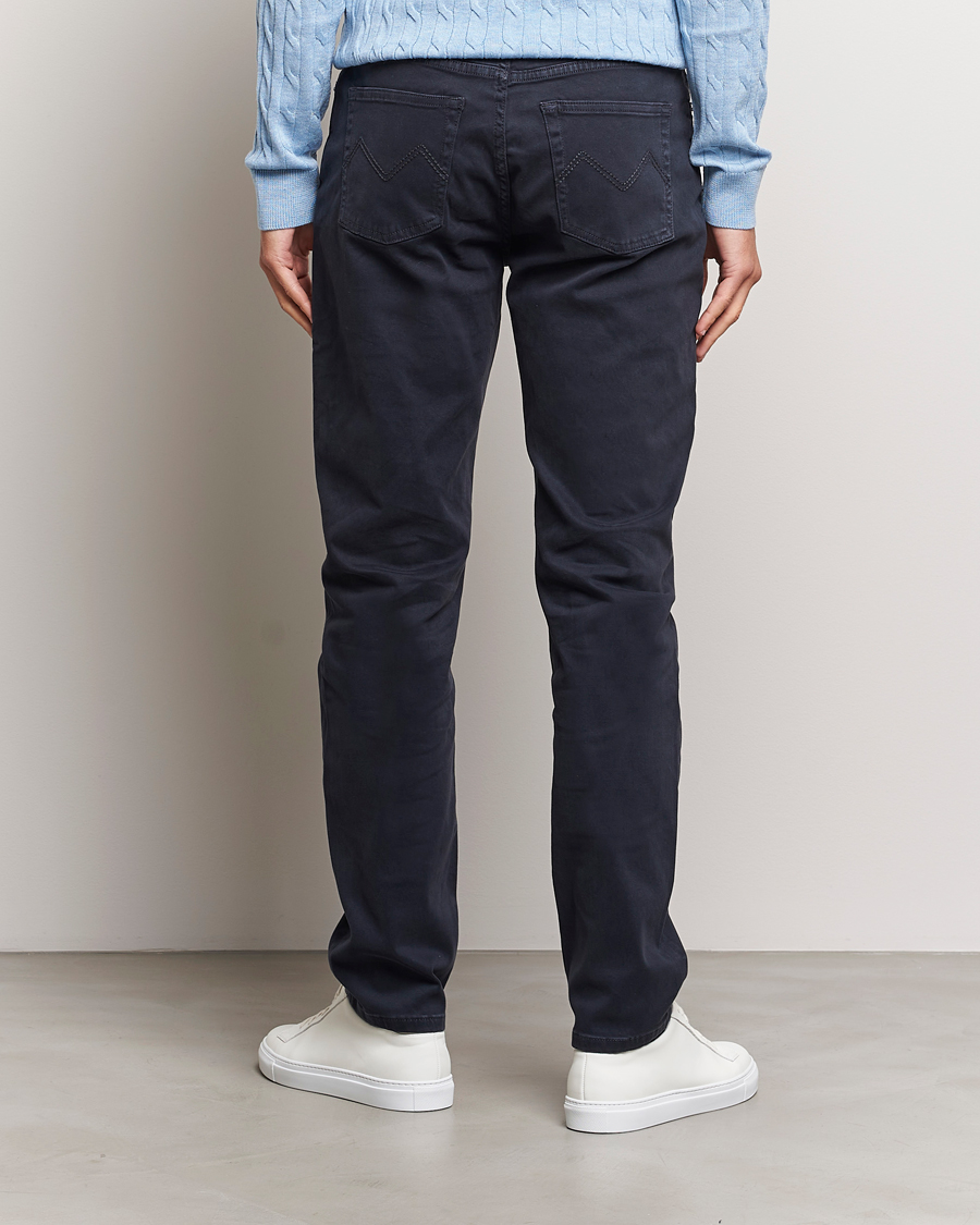 Heren | Broeken | Morris | James Brushed 5-Pocket Pant Blue