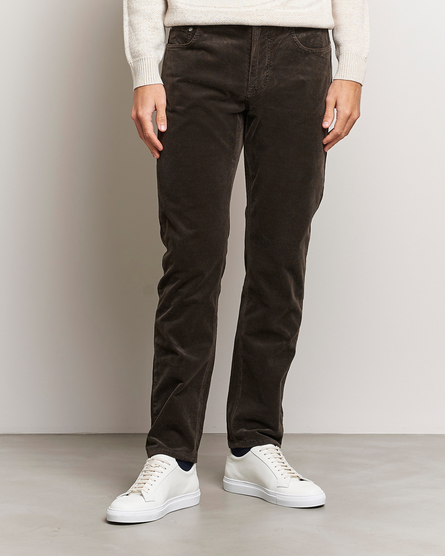 Homme | Pantalons | Morris | James Corduroy 5-Pocket Pant Dark Brown