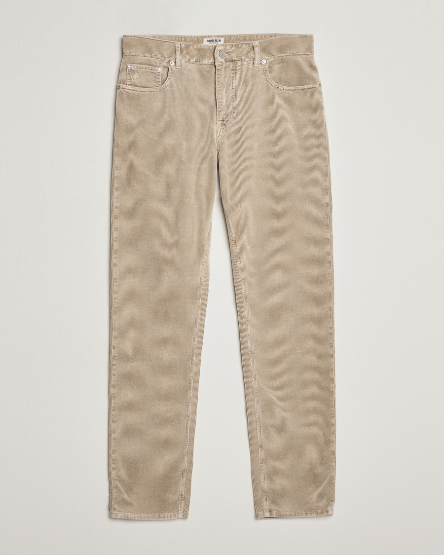 Heren | Broeken | Morris | James Corduroy 5-Pocket Pant Grey