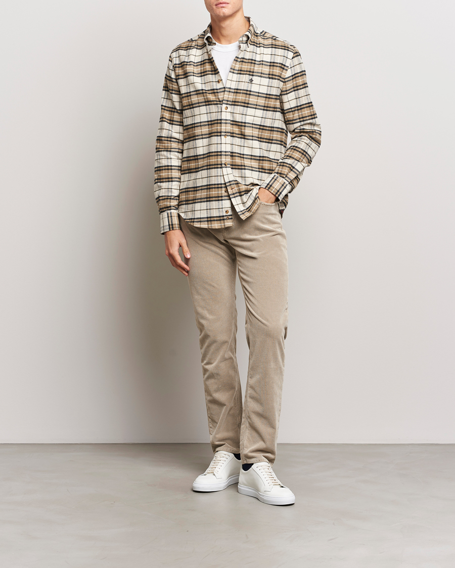Heren | Broeken | Morris | James Corduroy 5-Pocket Pant Grey