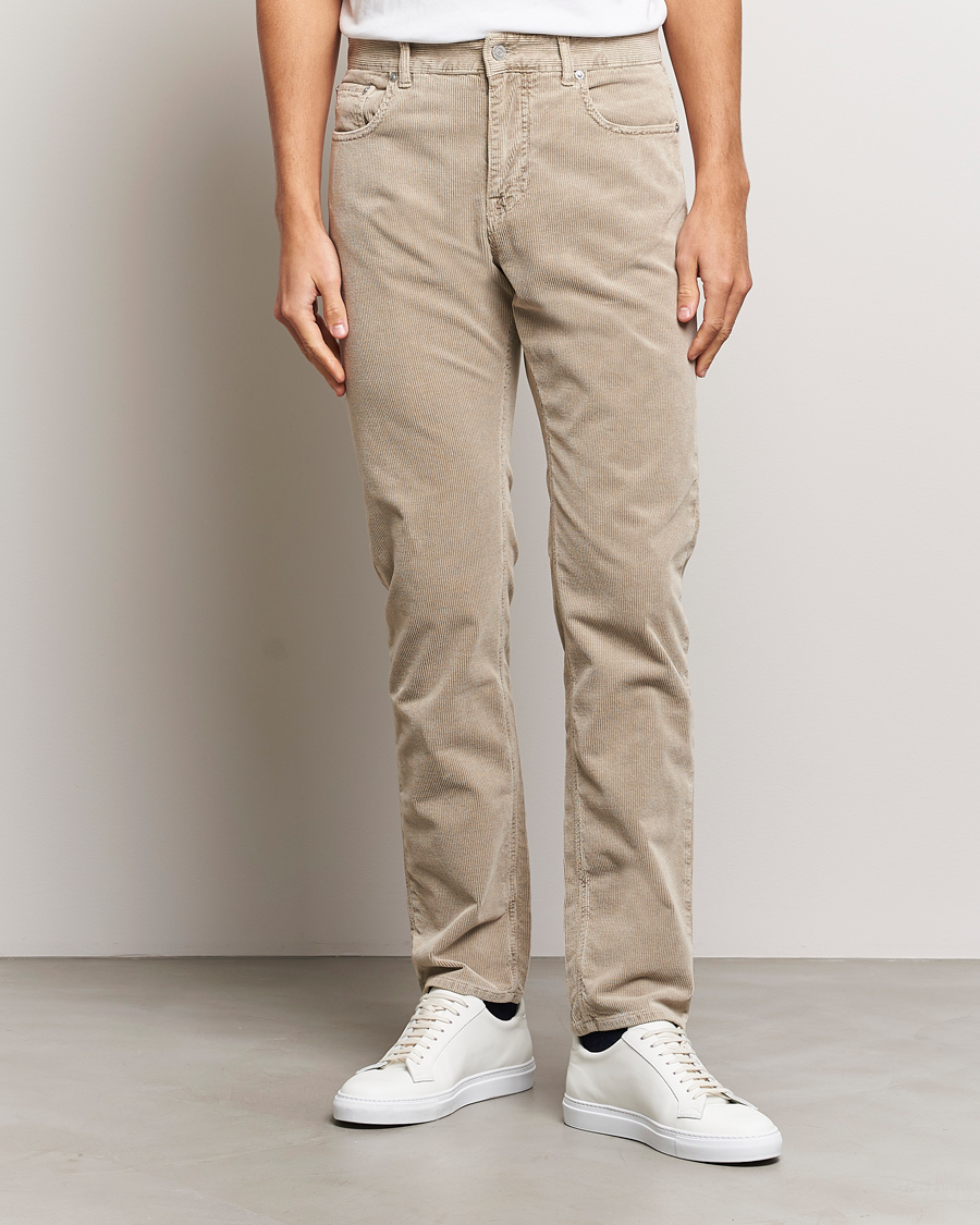 Heren | Broeken | Morris | James Corduroy 5-Pocket Pant Grey
