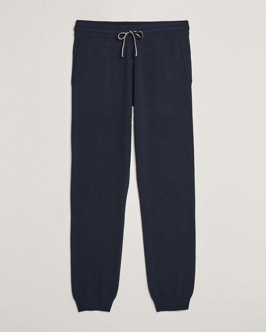 Heren | Broeken | Morris | Merino Pants Navy