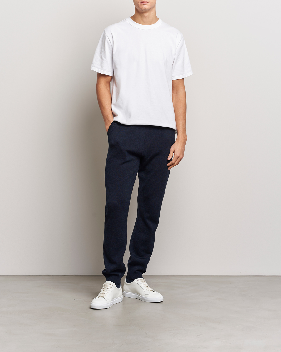 Heren | Broeken | Morris | Merino Pants Navy