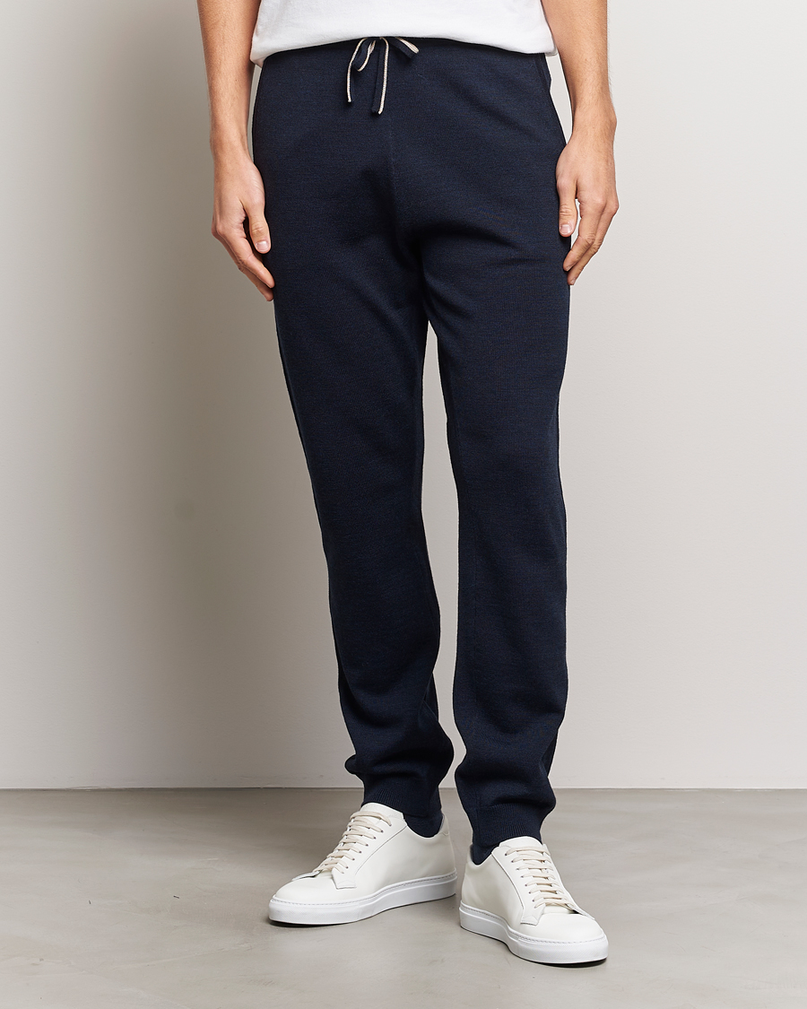Heren | Broeken | Morris | Merino Pants Navy