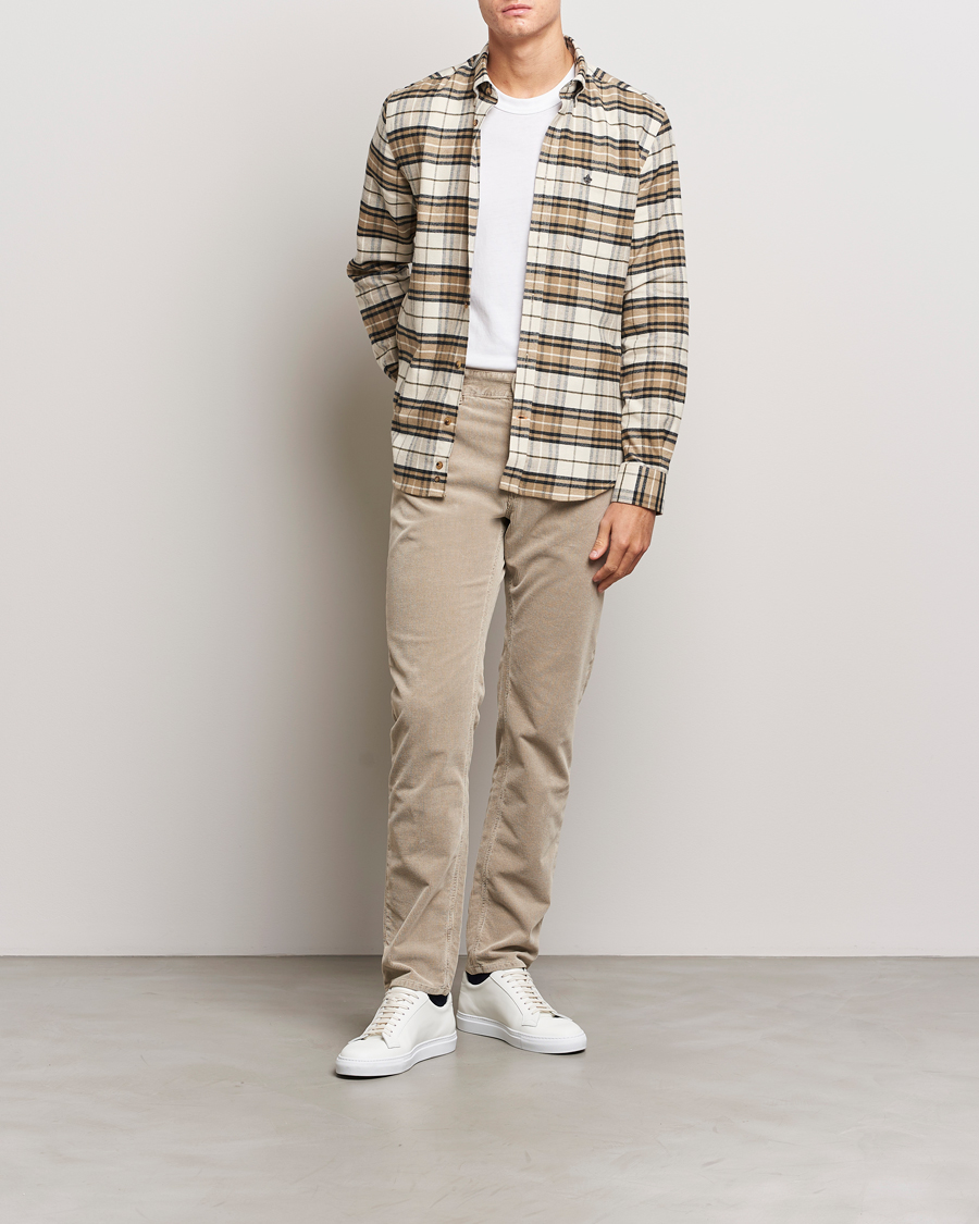 Homme | Chemises | Morris | Flanell Big Check Shirt Off White
