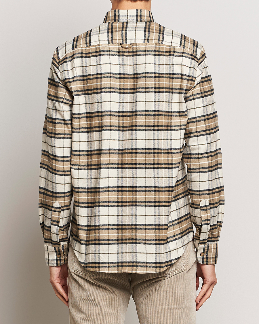 Heren | Overhemden | Morris | Flanell Big Check Shirt Off White