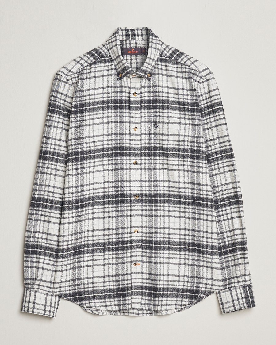 Homme | Chemises | Morris | Flanell Big Check Shirt Grey