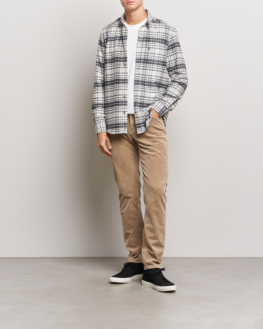 Homme | Chemises | Morris | Flanell Big Check Shirt Grey