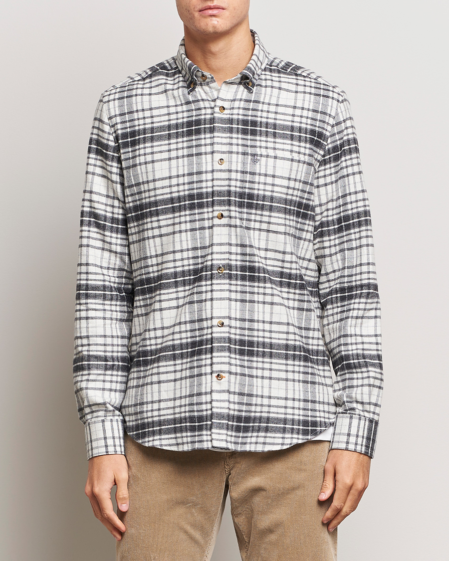 Heren | Overhemden | Morris | Flanell Big Check Shirt Grey