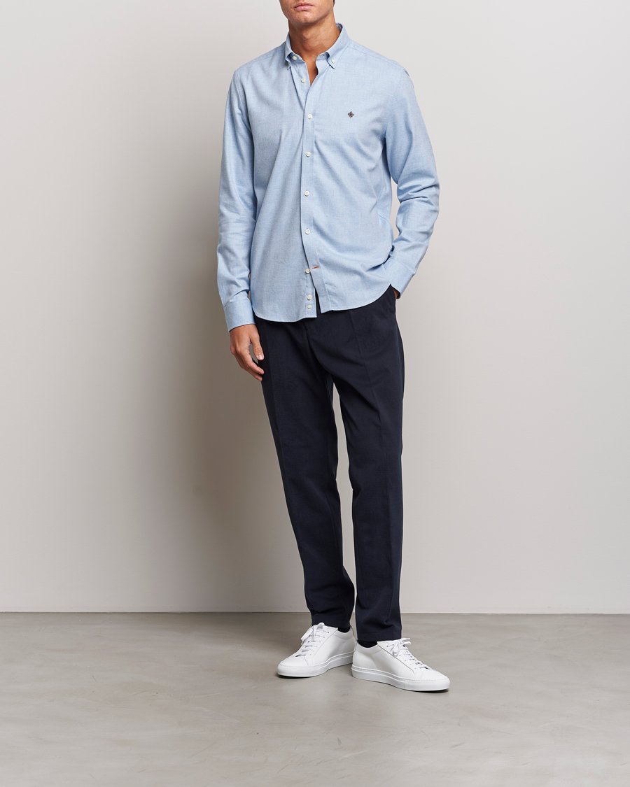 Homme | Chemises | Morris | Watts Flanell Shirt Light Blue