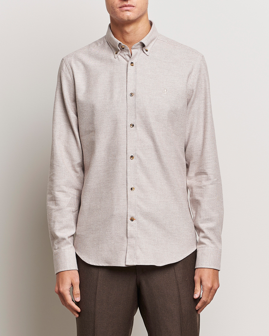 Homme | Chemises | Morris | Flanell Check Shirt Khaki