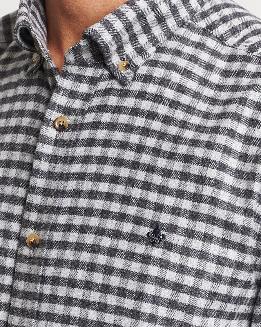 Homme | Chemises | Morris | Flanell Check Shirt Grey