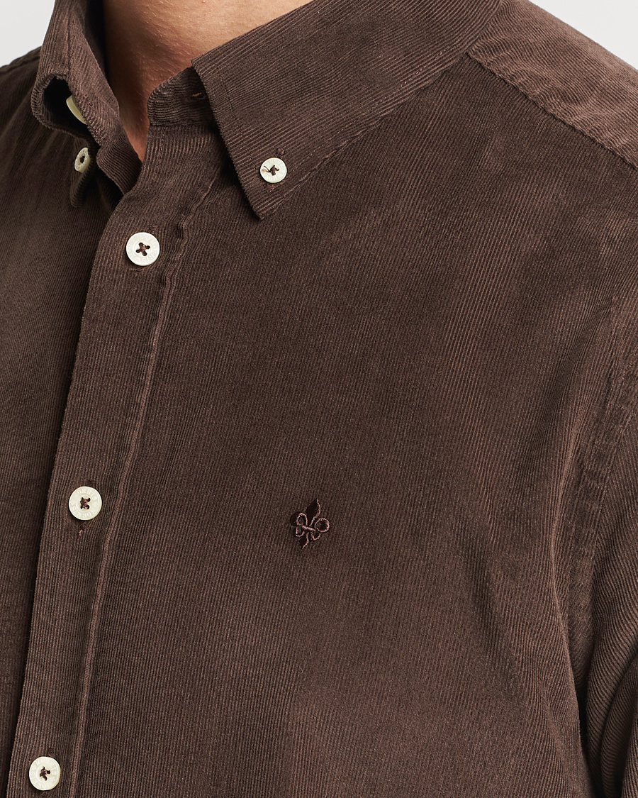 Heren | Overhemden | Morris | Douglas Corduroy Shirt Brown