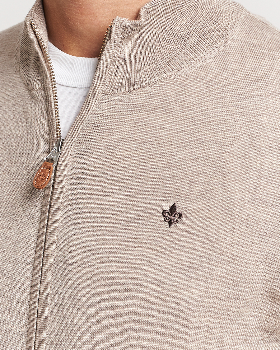 Homme | Pulls Et Tricots | Morris | Merino Zip Cardigan Khaki