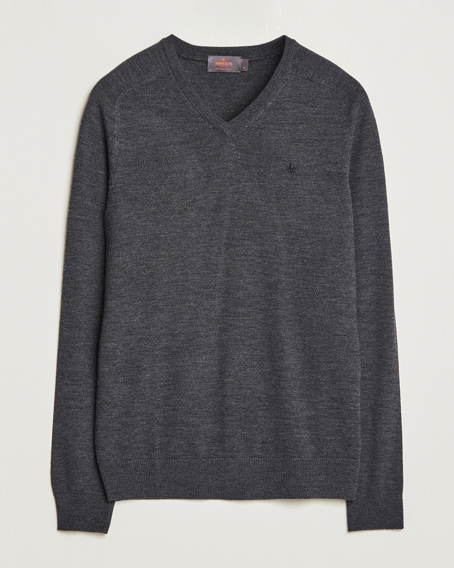 Homme | Pulls Et Tricots | Morris | Merino V-neck Grey