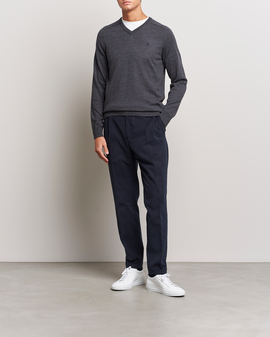 Homme | Pulls Et Tricots | Morris | Merino V-neck Grey