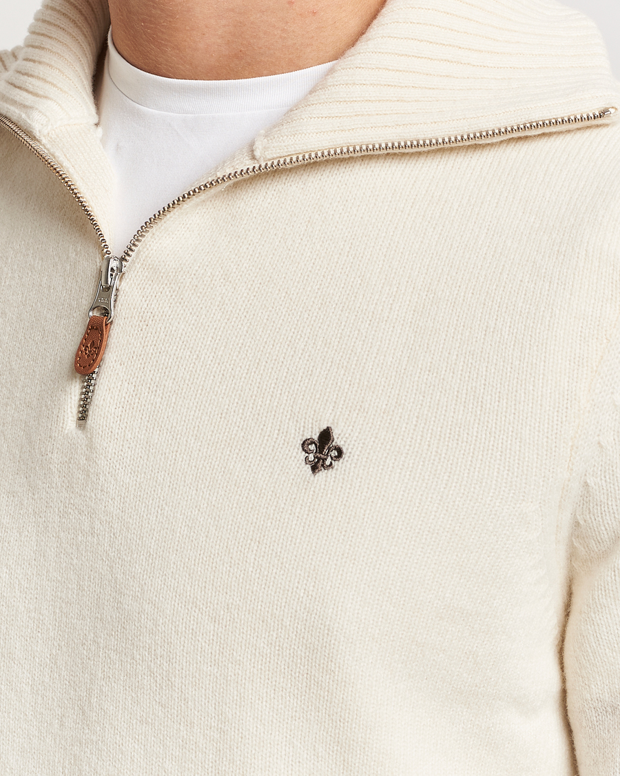 Homme | Pulls Et Tricots | Morris | Newton Half Zip Off White