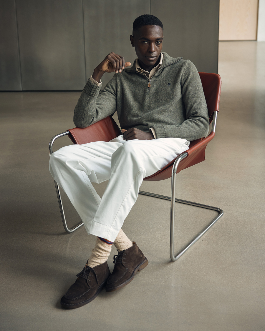Homme | Pulls Et Tricots | Morris | Newton Half Zip Olive